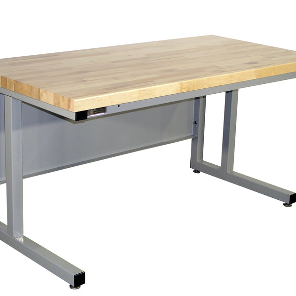 Cantilever Base Workbench with 1.75" Solid Maple Surface