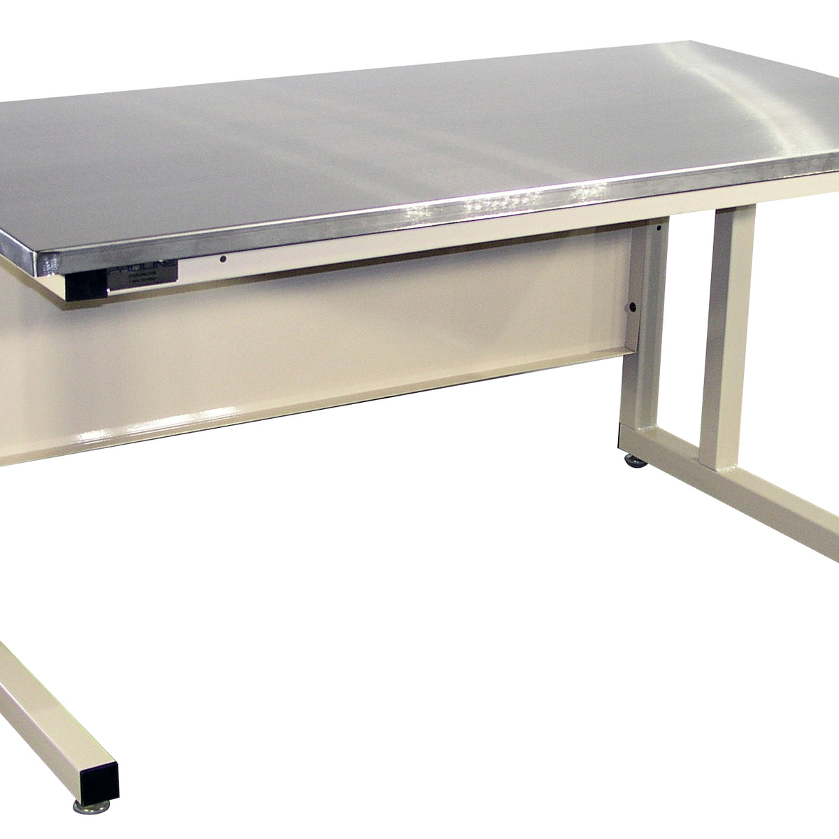 Cantilever Base Workbench with 1.25" Stainless Steel Surface