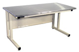 Cantilever Base Workbench with 1.25" Stainless Steel Surface