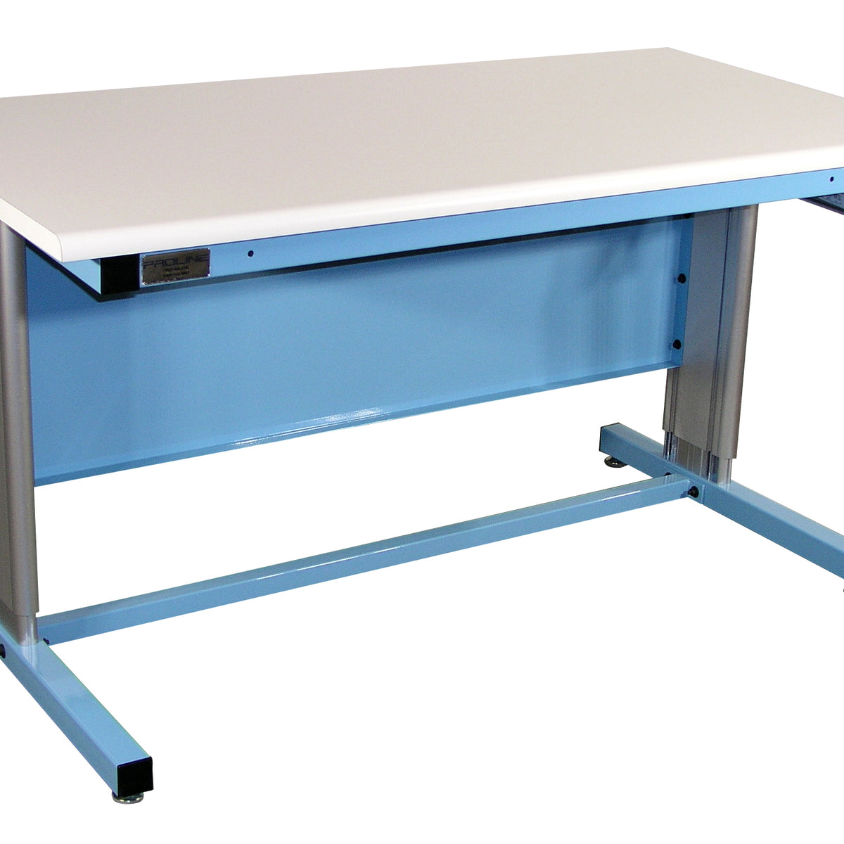 Ergo-Line Base Bench with Plastic Laminate 90 Degree Rolled Front Edge Surface