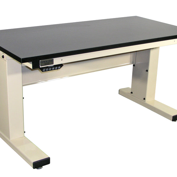 Electric Height Adjust Base Bench with Chem-Guard Laminate Surface