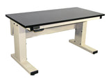 Electric Height Adjust Base Bench with Chem-Guard Laminate Surface