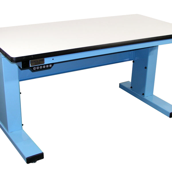 Electric Height Adjust Base Bench with ESD Laminate "T" Mold Surface