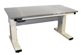 Electric Height Adjust Base Bench with 1.25" Stainless Steel Surface